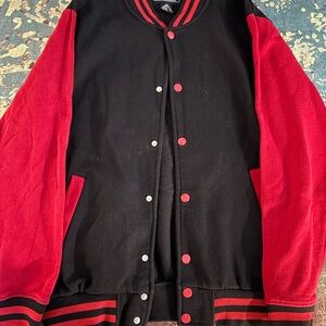 Nikon Black and Red Bomber Jacket